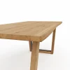 Esstisch Belfast - LB ca. 180x100 cm, Eiche massiv, mit Metalleinlage im Gestell – Bild 2