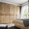 Drehtürenschrank Baltimore - B ca. 292 cm, Wildeiche massiv, natur geölt – Bild 5