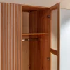 Drehtürenschrank Tigris - B. ca. 240 cm, Kernbuche massiv, geölt – Bild 2