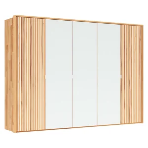 Drehtürenschrank Tigris - inkl. Passepartout, B. ca. 305 cm, Kernbuche massiv, geölt