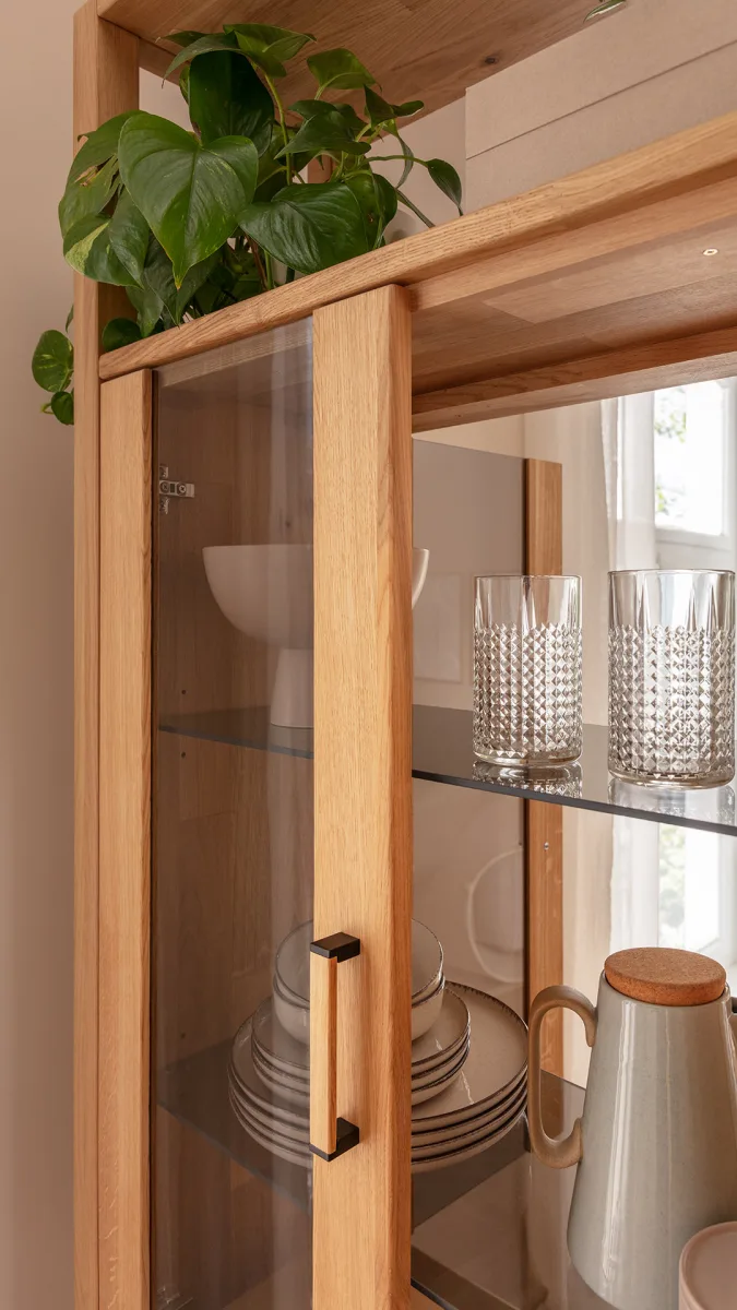 Wohnwand Elara - Eiche massiv, legno geölt – Bild 2