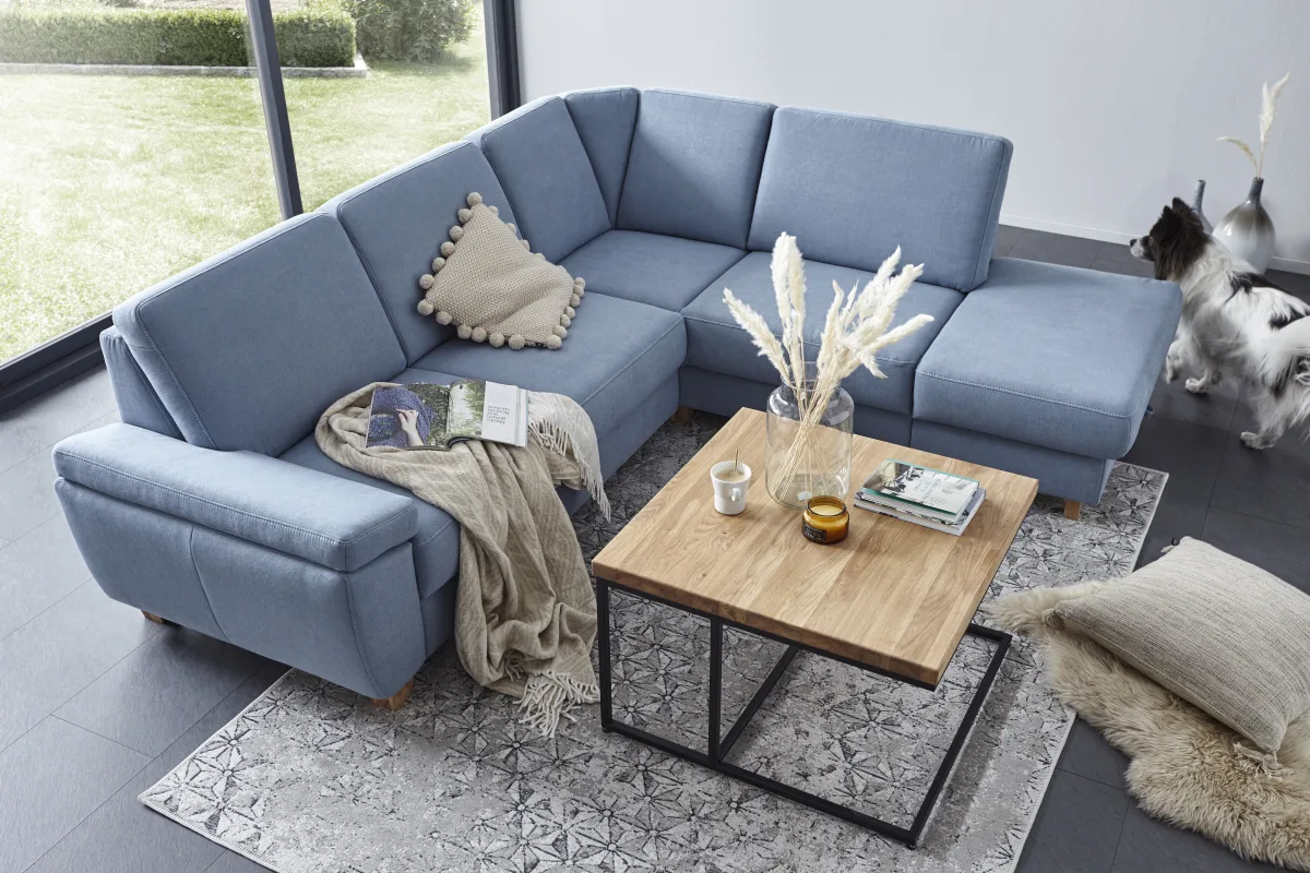 Couchtisch Farmingdale - LBH ca. 75x75x47 cm, Eiche massiv, legno – Bild 4