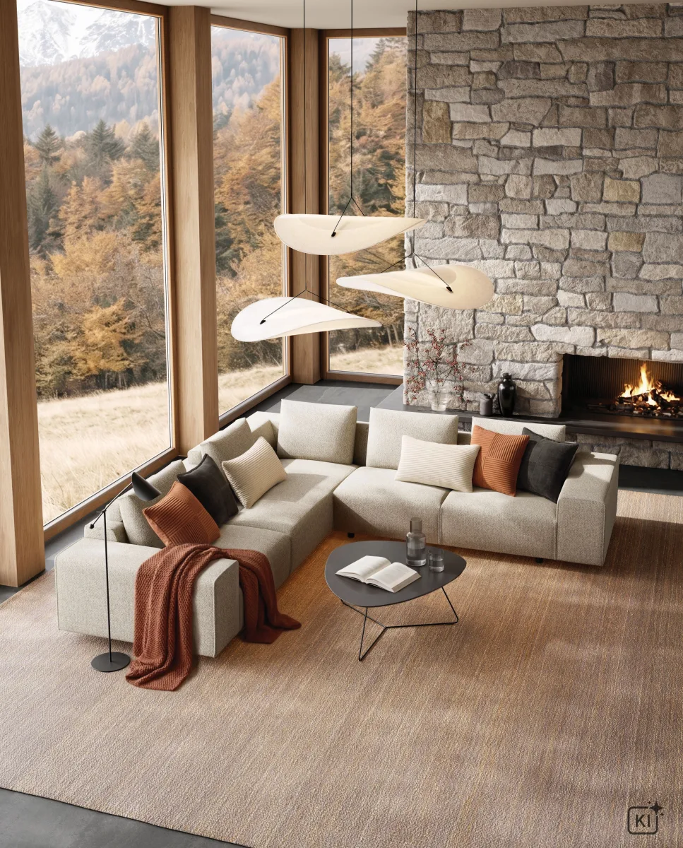 Ecksofa Sorano - Ecke links, 2-Sitzer, inkl. Relaxfunktion und motorischen Sitzvorzug, Stoff, Graubeige – Bild 5