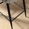 Tresenstuhl Fenara - mit Armlehnen, Stoff, Kristallgrau – Bild 2