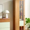 Vitrine Koruna - mit Beleuchtung, Eiche massiv legno geölt – Bild 2