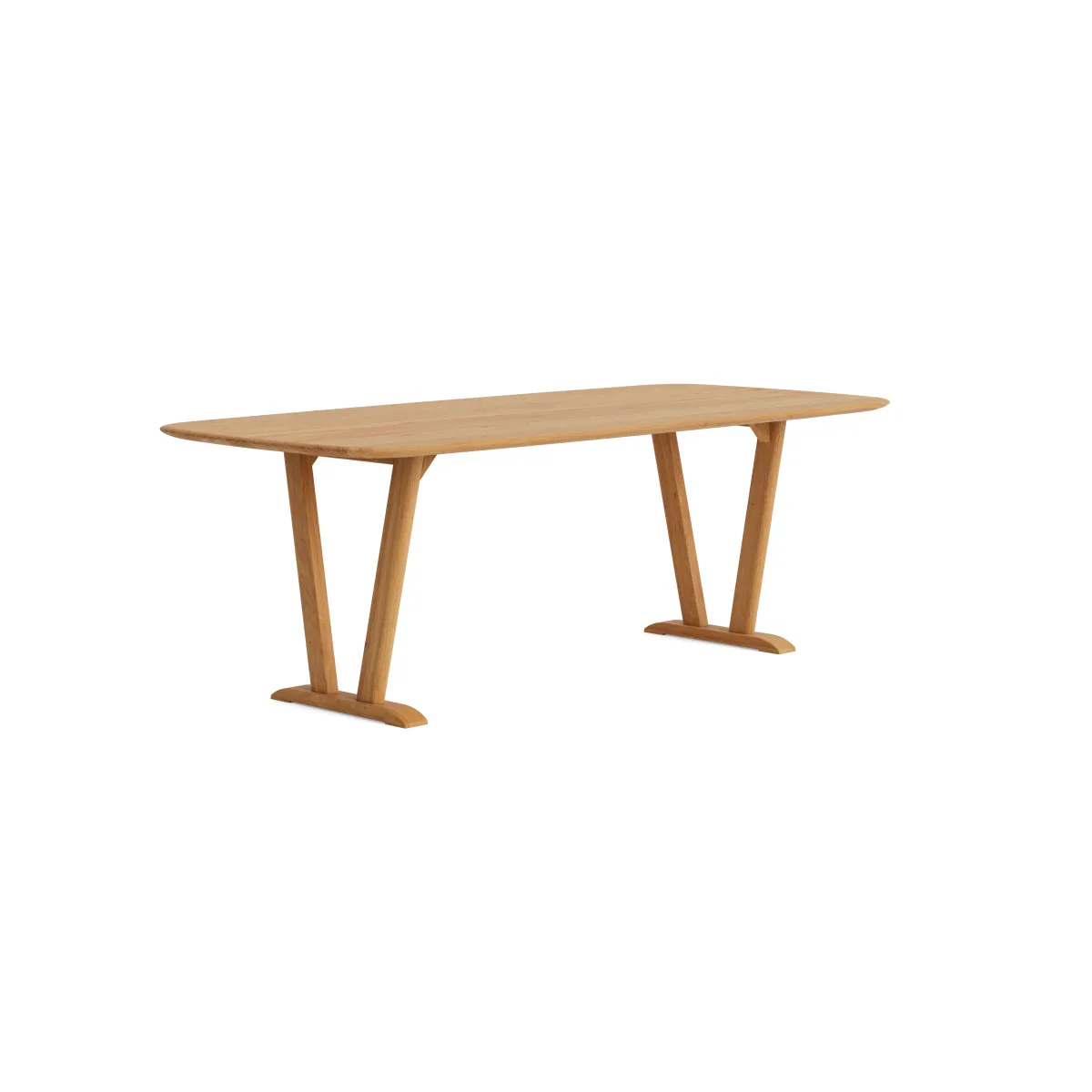 Esstisch Skara - LB ca. 220x90 cm, Wildeiche massiv
