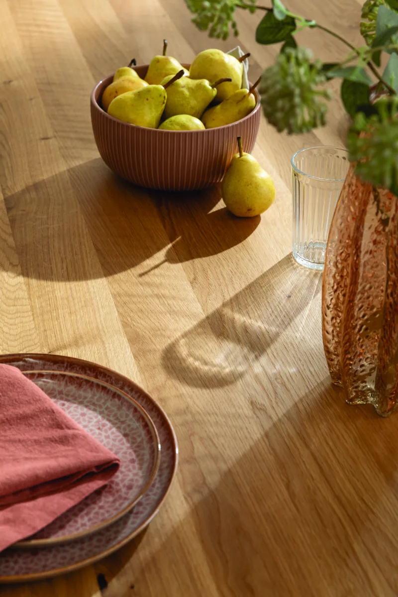 Esstisch Skara - LB ca. 220x90 cm, Wildeiche massiv – Bild 3