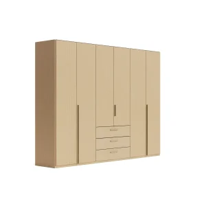 Drehtürenschrank Caluma - B. ca. 300cm, Furnier, Balkeneiche