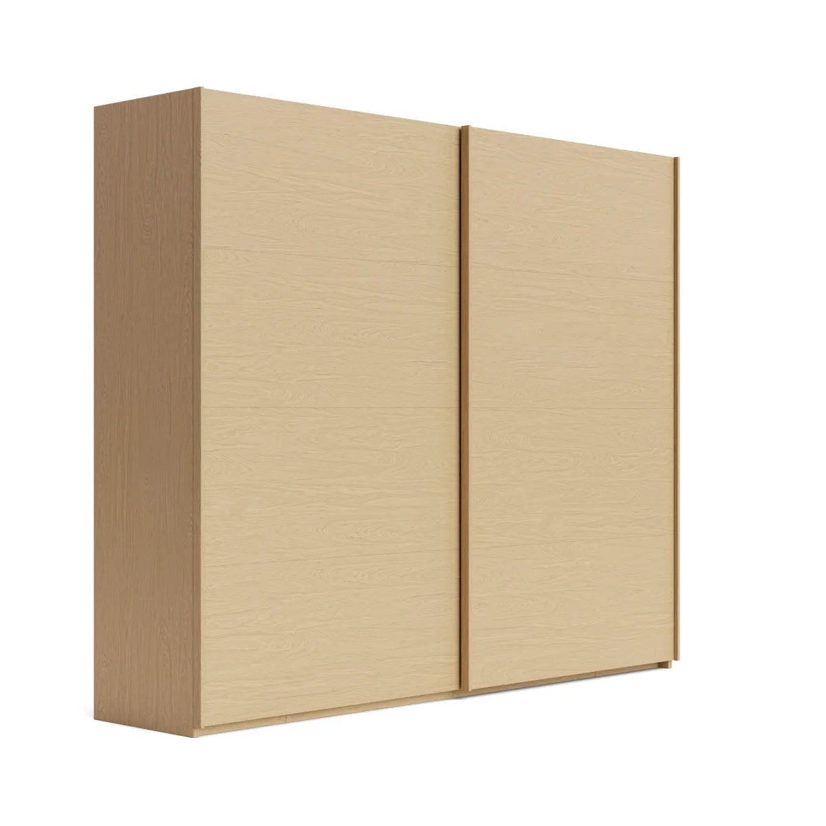 Schwebetürenschrank Caluma - B. ca. 271cm, Furnier, Balkeneiche